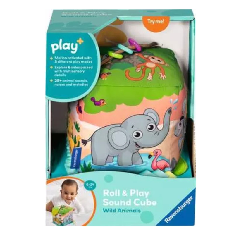 Play+ Roll And Play Sound Cube Wild Animals Ravensburger