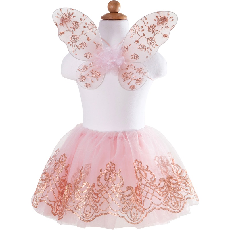 Rose Gold Tutu & Wings Set