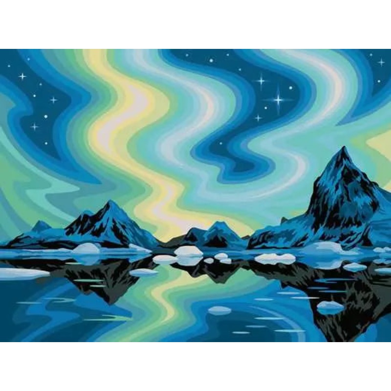 CreArt Painting by Numbers Northern Lights