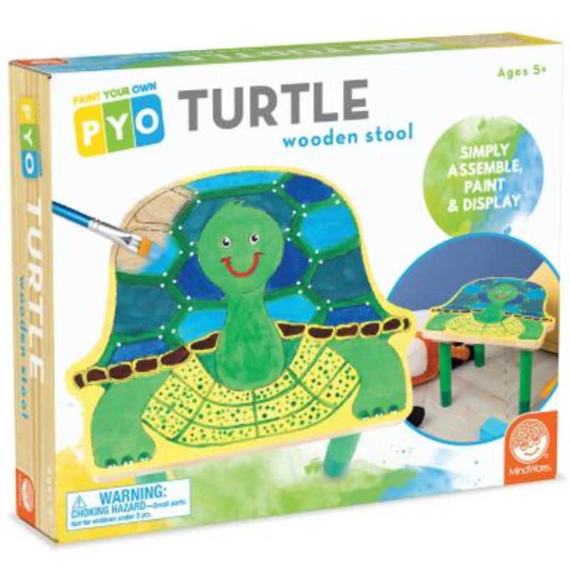 Paint Your Own Turtle Wooden Stool