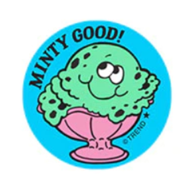 Scratch ‘n Sniff Minty Good Mint Ice Cream Stickers