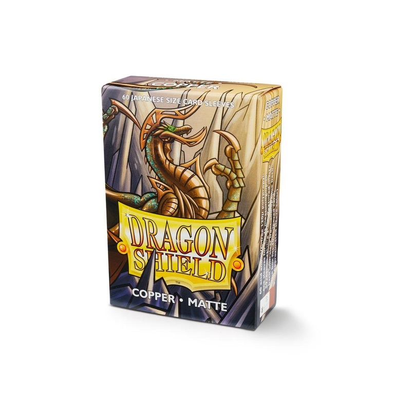 Copper – Matte Sleeves – Japanese Size Box 60 – Dragon Shield