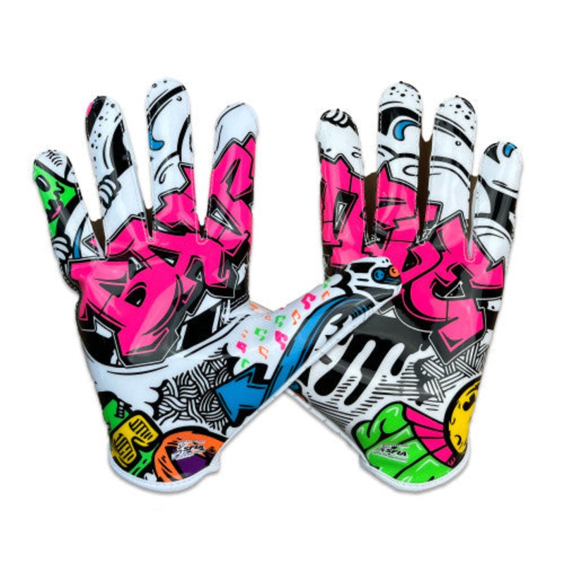 Graffiti Youth Doom Speed Receiver Football Gloves