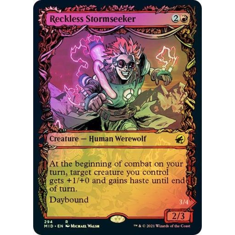 Reckless Stormseeker // Storm-Charged Slasher (Showcase)(Foil)