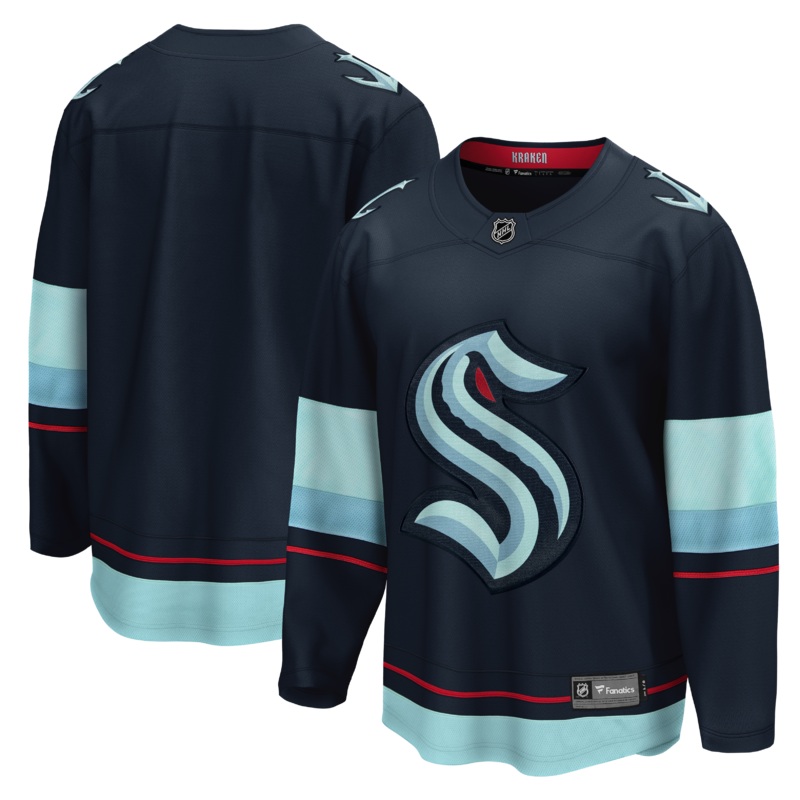 Seattle Kraken Home Breakaway Jersey – Blank