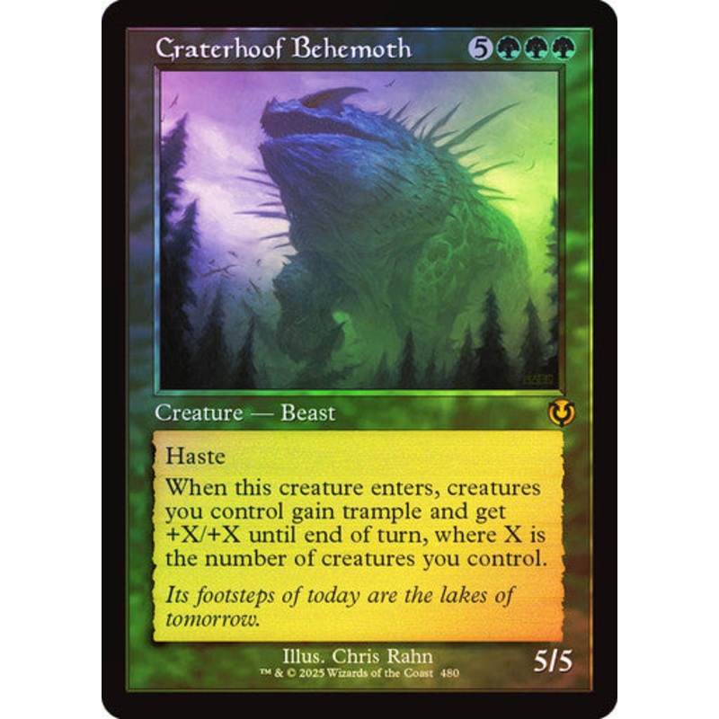 Craterhoof Behemoth (Retro Frame Foil) #0480 G M [INR]