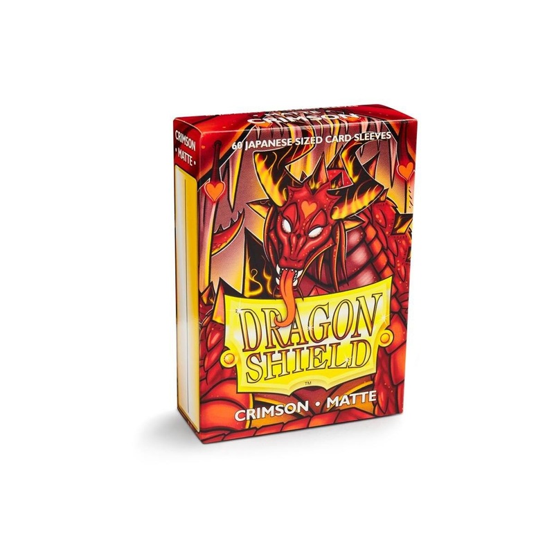 Crimson – Matte Sleeves – Japanese Size Box 60 – Dragon Shield