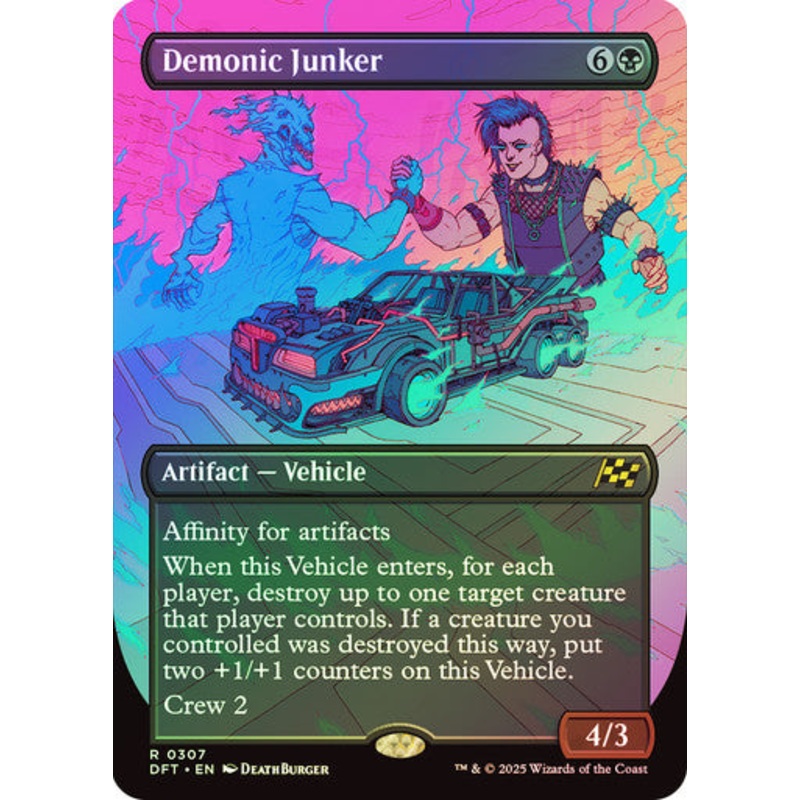 Demonic Junker (Bordless Foil) #0307 Bk R [DFT]