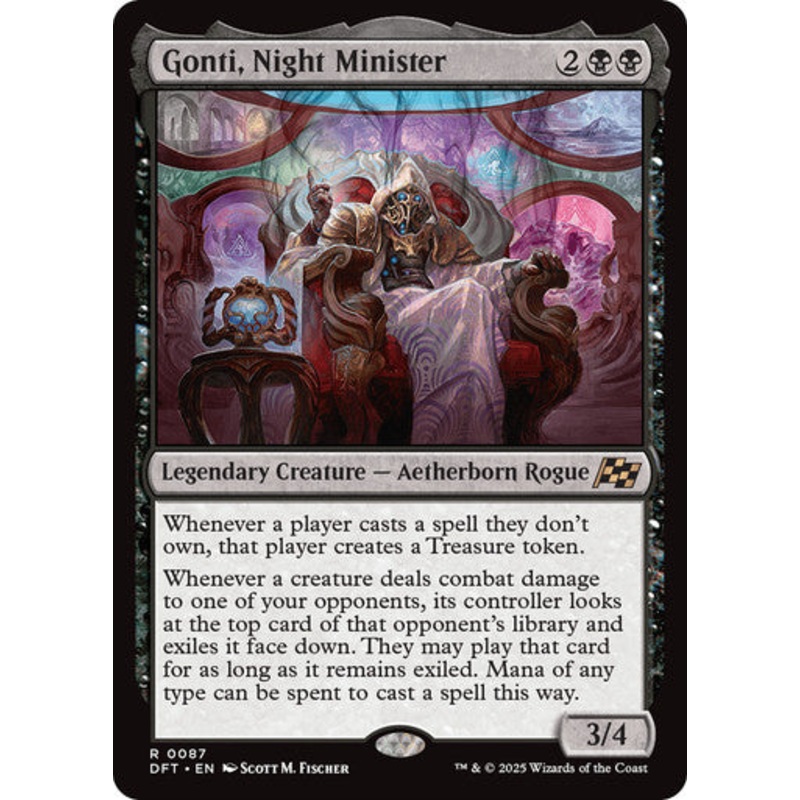 Gonti, Night Minister #0087 Bk R [DFT]