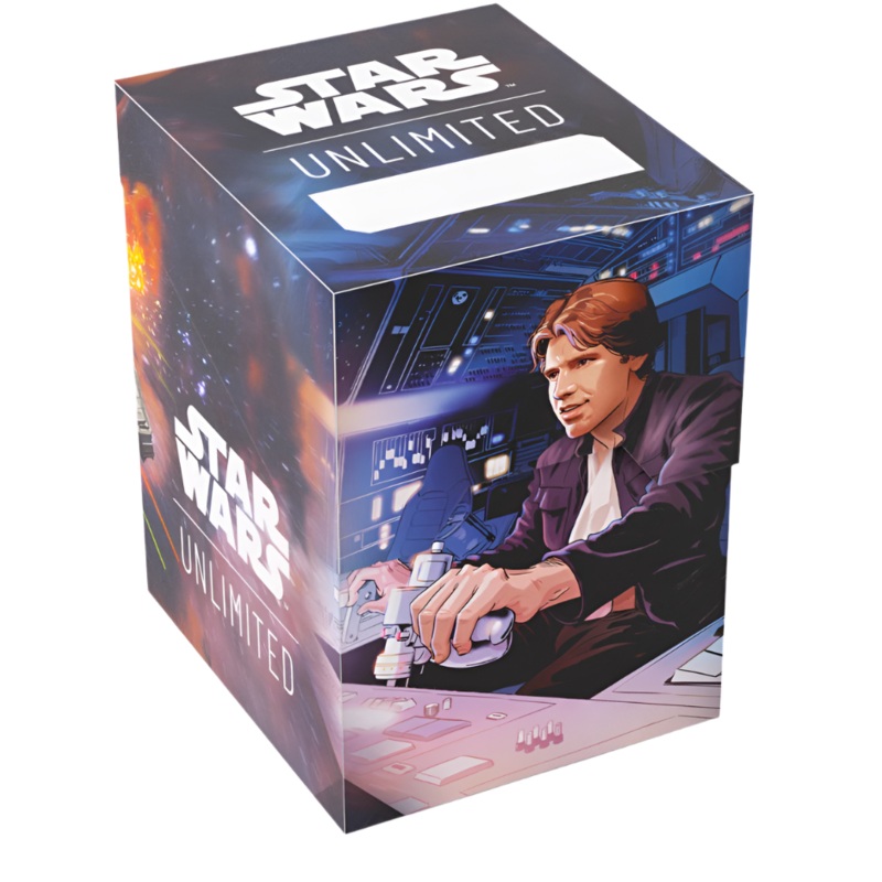 Han Solo/Millennium Falcon – Soft Crate – Star Wars Unlimited – 60+ Deck/Token Box – Gamegenic