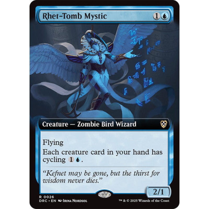 Rhet-Tomb Mystic (Extended Art) #0026 Bu R [DFT] [DRC]