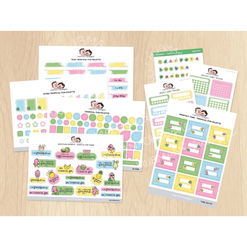 Tropical Fun Journaling Add-on