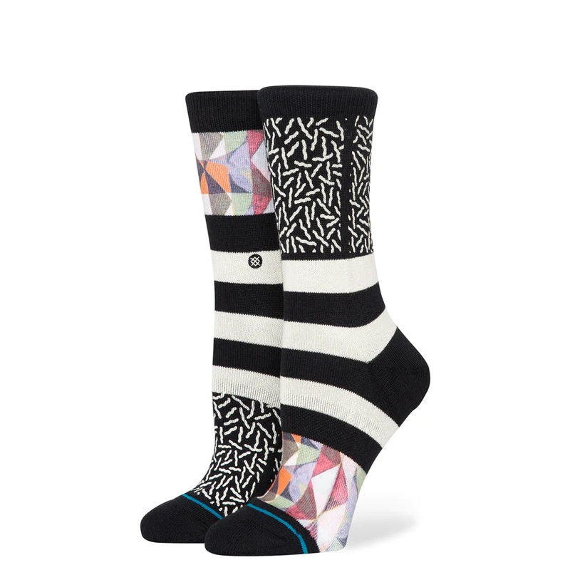 Women’s Wandering Crew Socks|BLACK|M|L