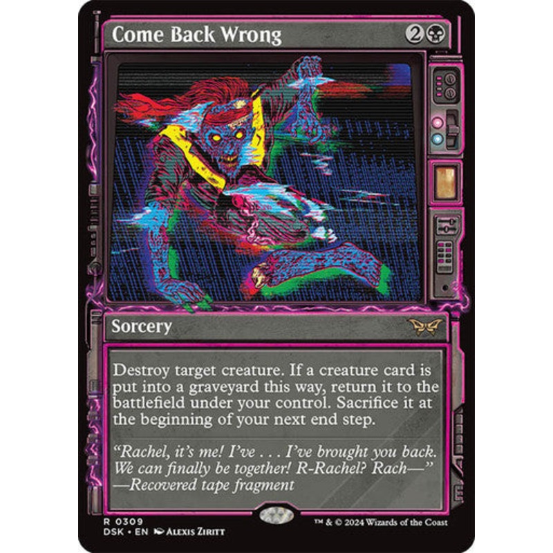 Come Back Wrong #0292 Bk R [DSK]