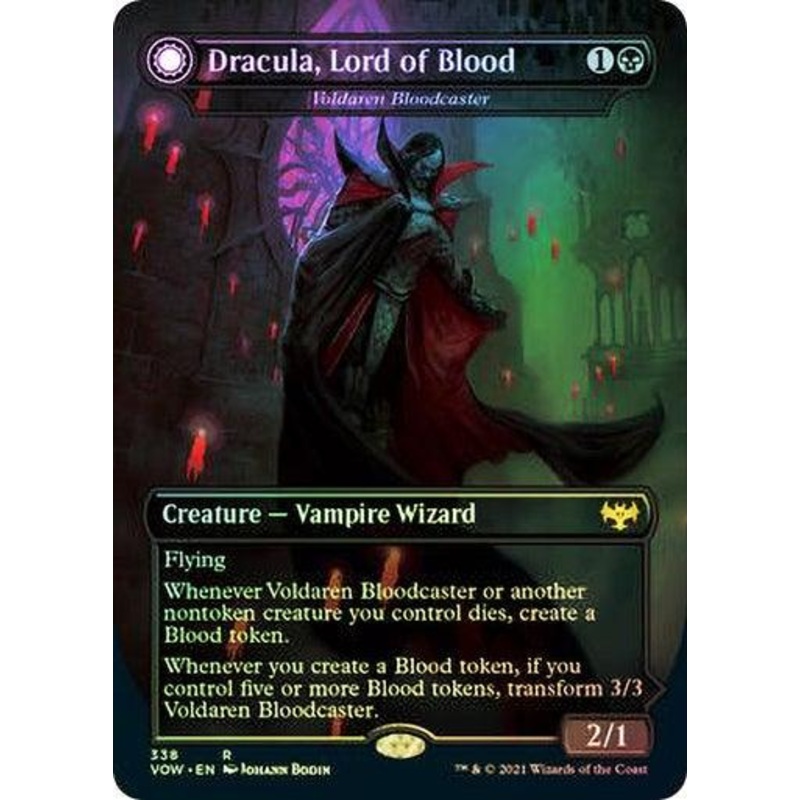 Dracula, Lord of Blood // Dracula, Lord of Bats (Voldaren Bloodcaster // Bloodbat Summone) (Foil)