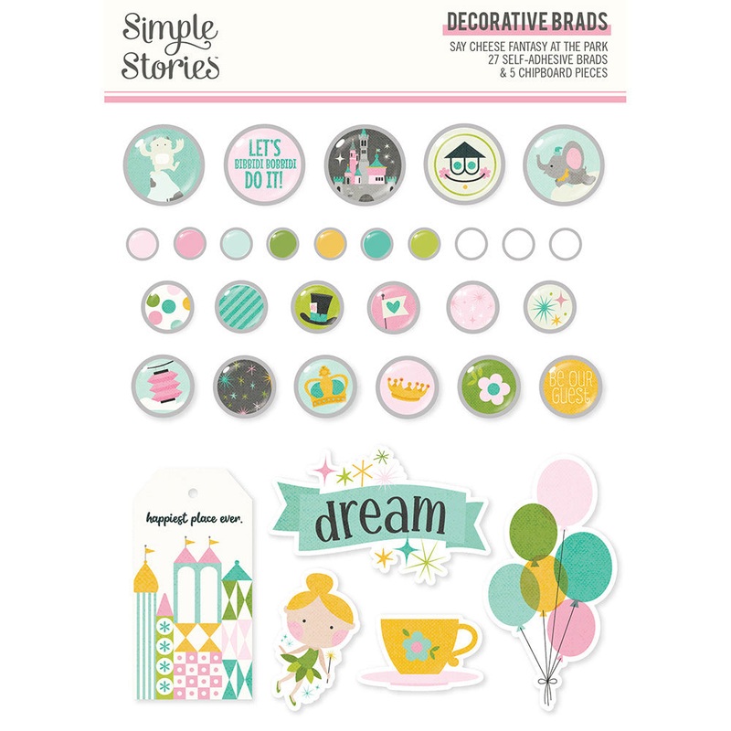 Fantasy At the Park – Self Adhesive Brads – LAST CHANCE!