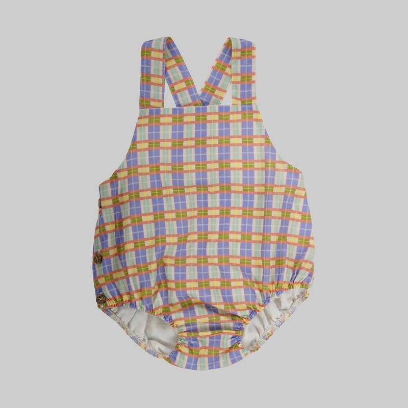 IVY Romper Baby – Check – Rainbow
