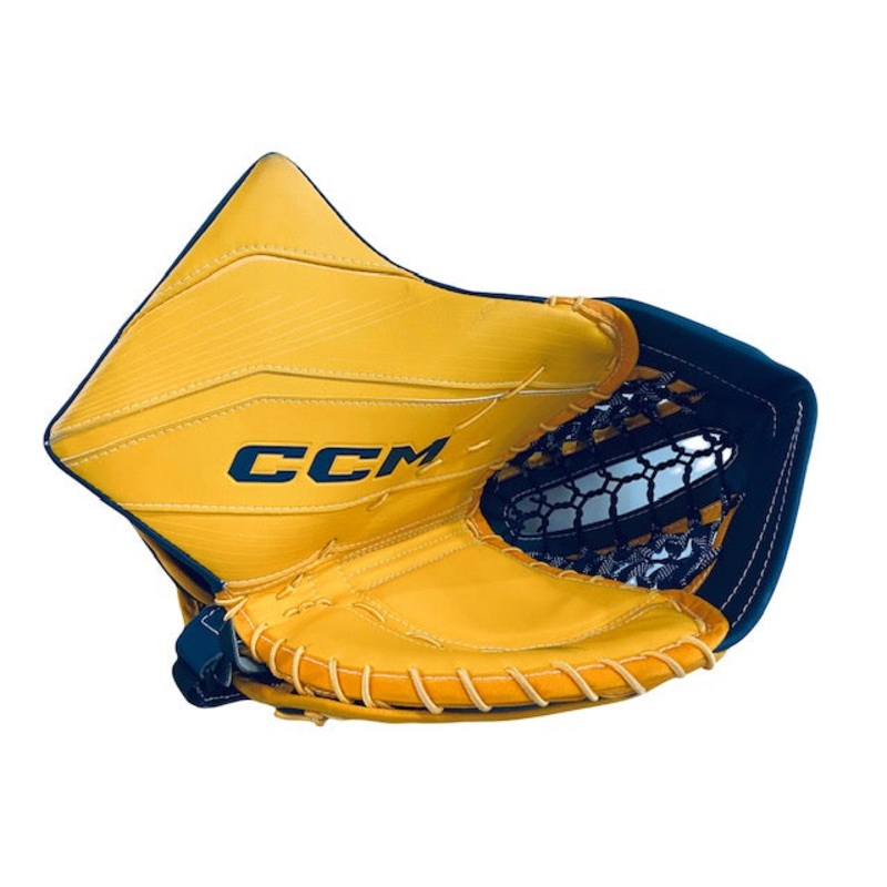 EFlex 6 Senior Goalie Catcher|SPORT GOLD/NAVY|WHITE/BLACK/GOLD|REGULAR