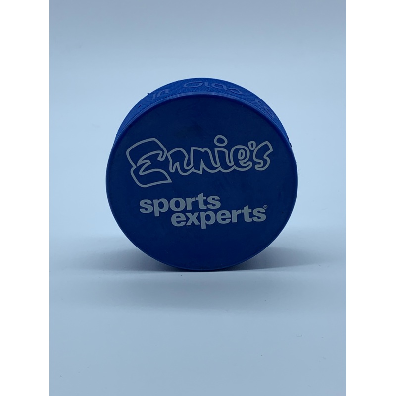 Ernies Sports Experts Branded 4oz Blue Puck