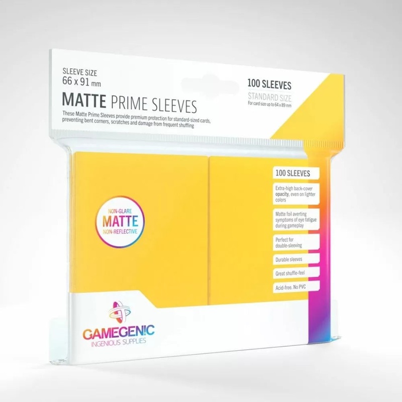 Gamegenic – Matte Card Sleeves Standard Size 100ct – Yellow