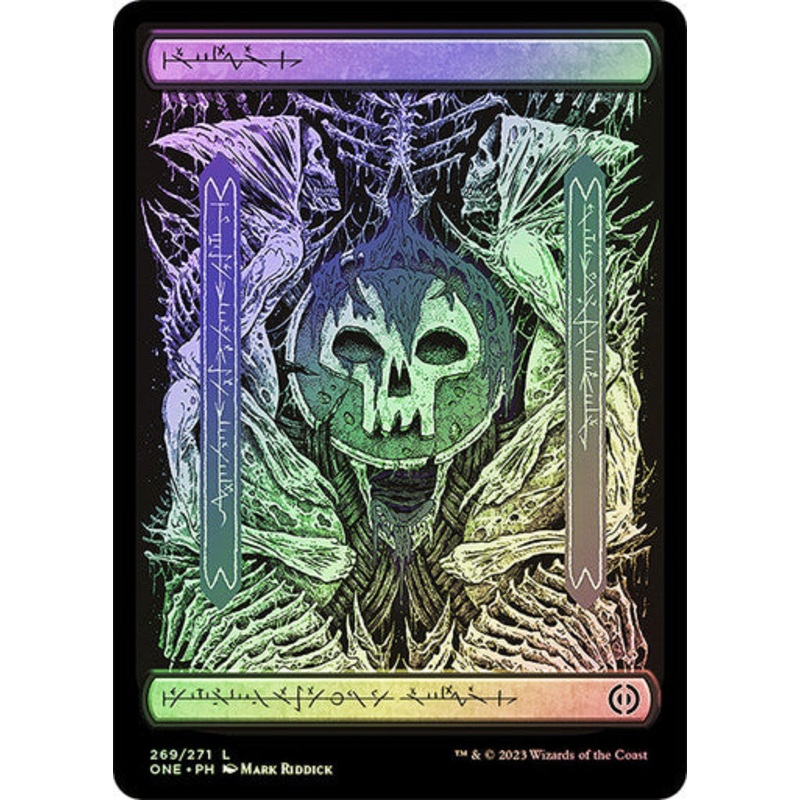 Swamp (full art) (phyrexian) (foil)
