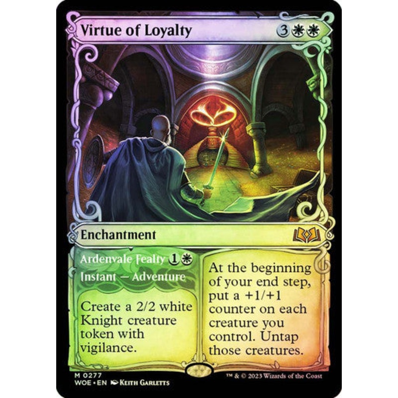 Virtue of Loyalty (showcase foil) #0277 [WOE]