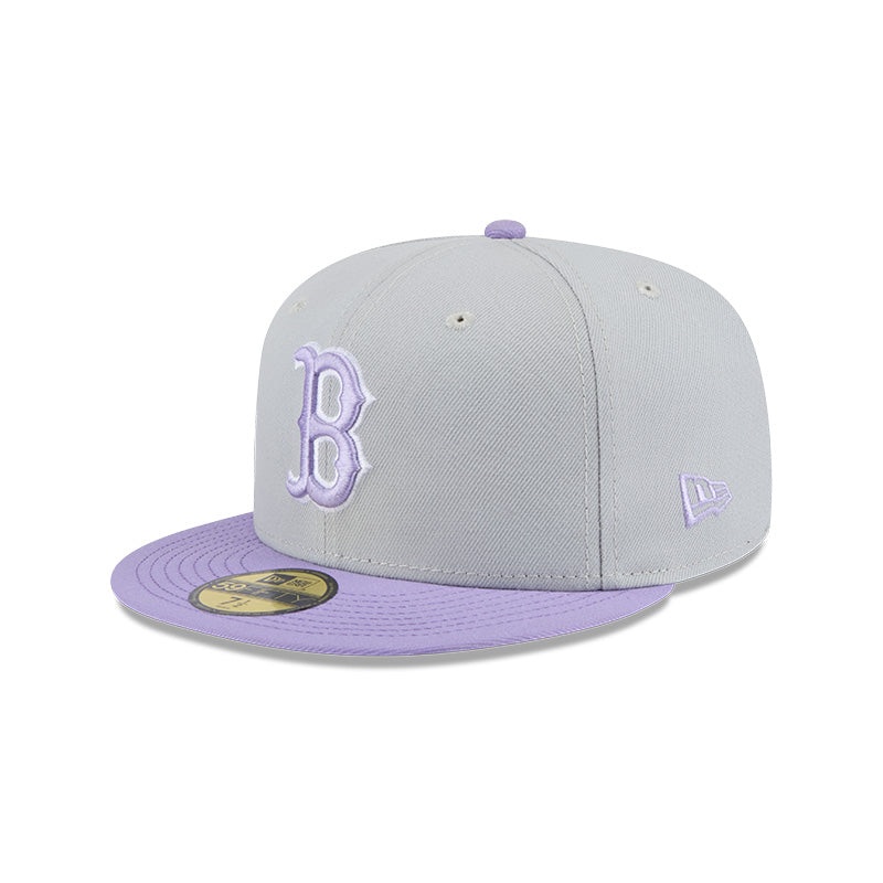 Boston Red Sox Grey/Light Purple Color Pack Two-Tone 59FIFTY Fitted Hat