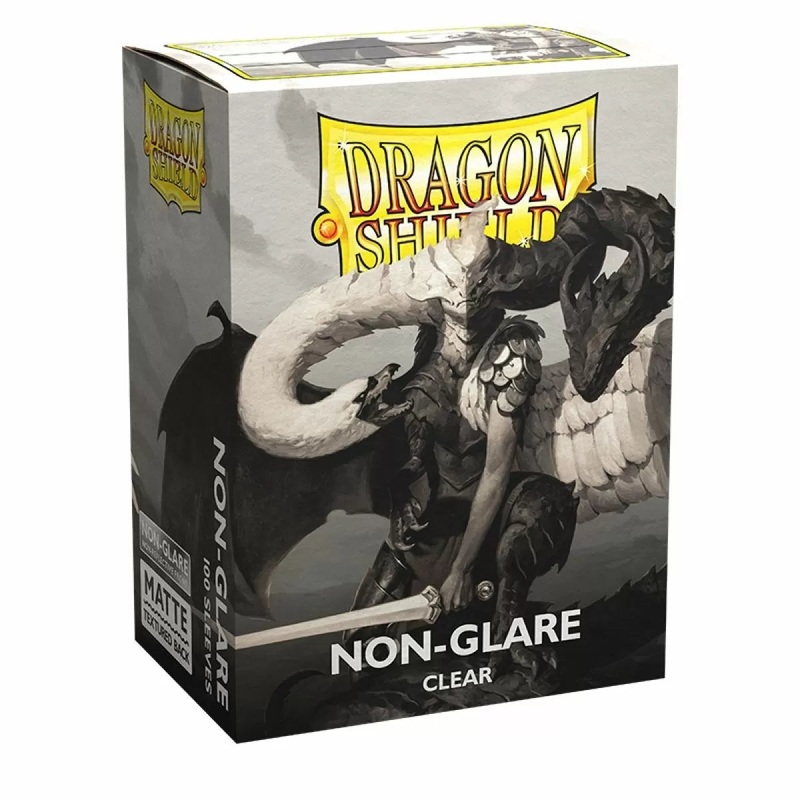 Clear – Non Glare Matte Sleeves – Standard Size Box 100 – Dragon Shield