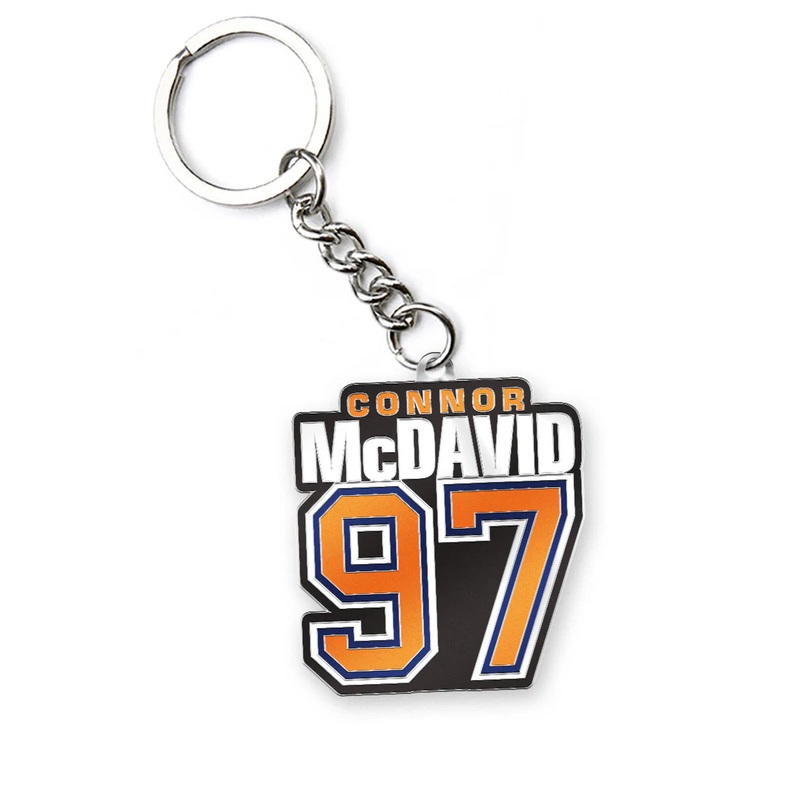 Connor McDavid Edmonton Oilers 97 Keychain
