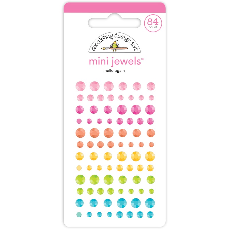 Doodlebug Design – Butterfly Kisses Collection – Hello Again assortment mini jewels