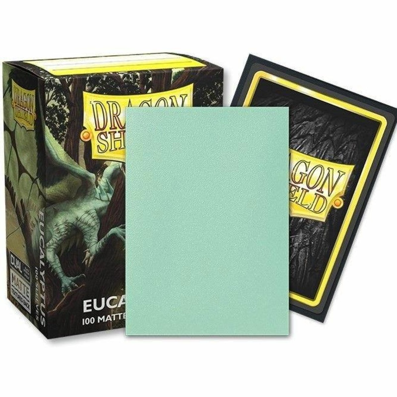 Eucalyptus Green – Dual Matte Sleeves – Standard Size Box 100 – Dragon Shield