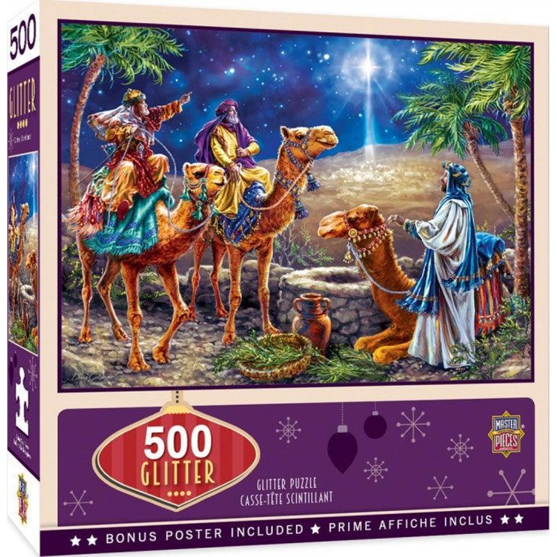Masterpieces Sparkle & Shine, Three Magi 500pc Glitter Jigsaw Puzzle
