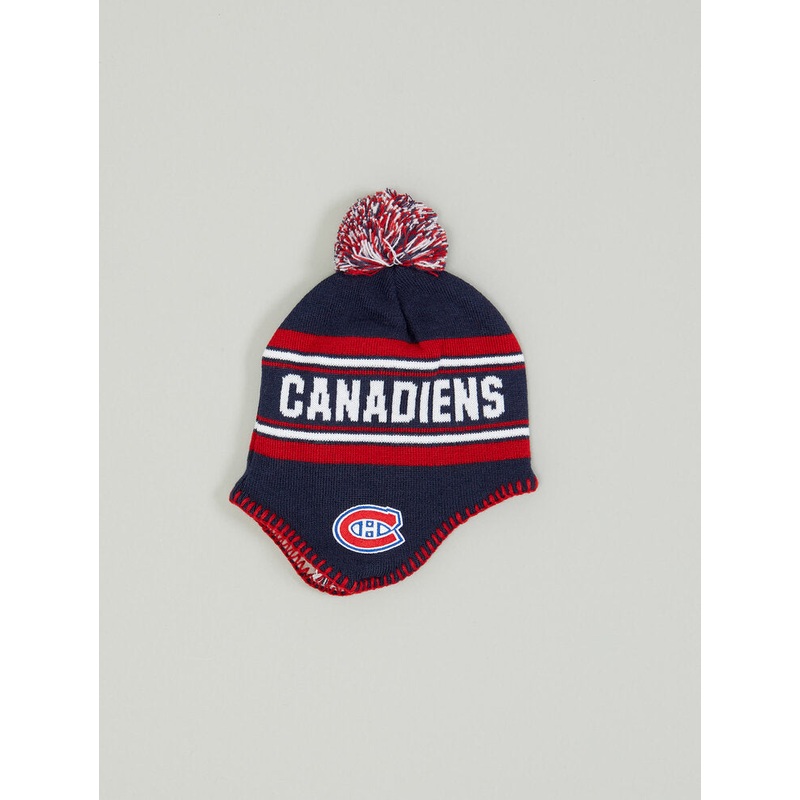 Jacquard Tassel Knit Pom Youth Toque- Montreal Canadiens