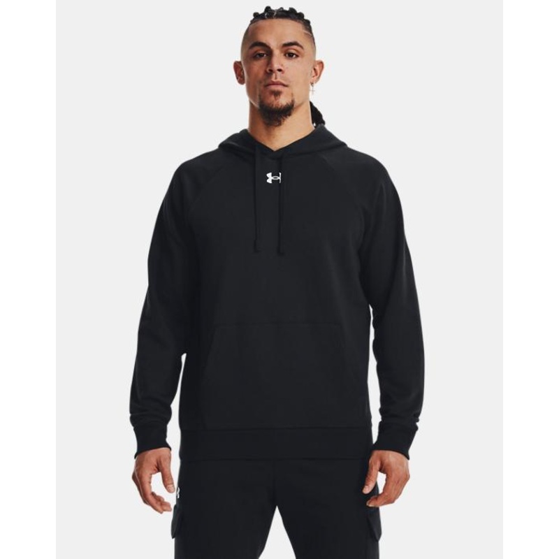 Men’s Rival Fleece Hoodie|BLACK/WHITE|MARINE OD GREEN/WHITE|S|M|L|XL|XXL