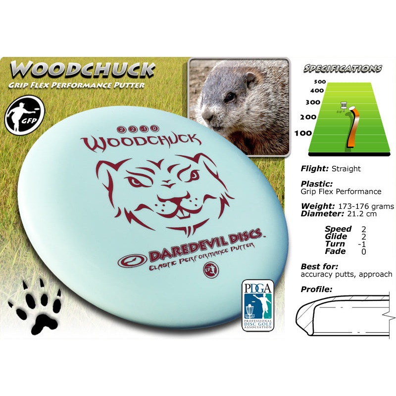 Woodchuck Putter|PURPLE|YELLOW|RED|171-175G