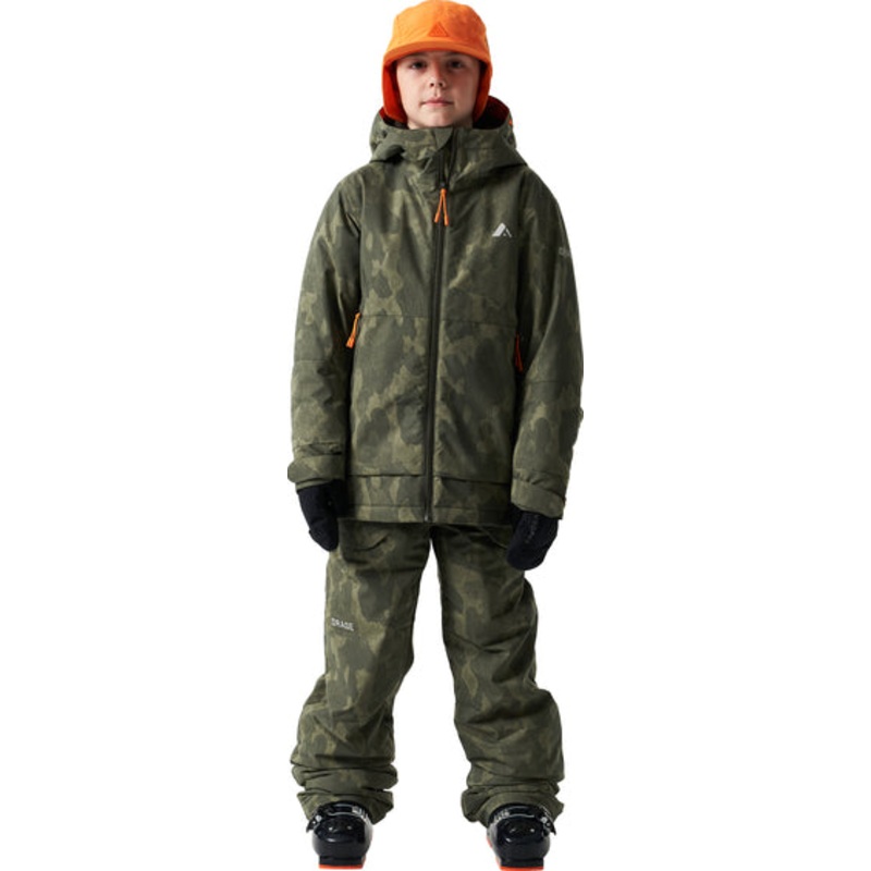 Boys’ Slope Insulated Jacket|PRINT DARK CAMO|AMBER|8|10|12|14