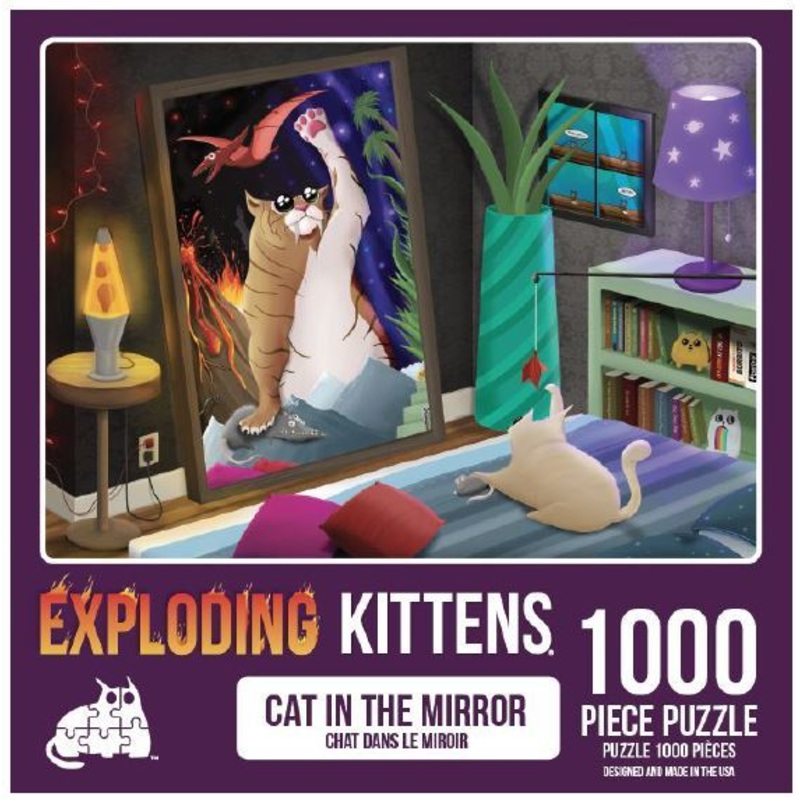 Cat in the Mirror – Exploding Kittens 1000pc Jigsaw Puzzle