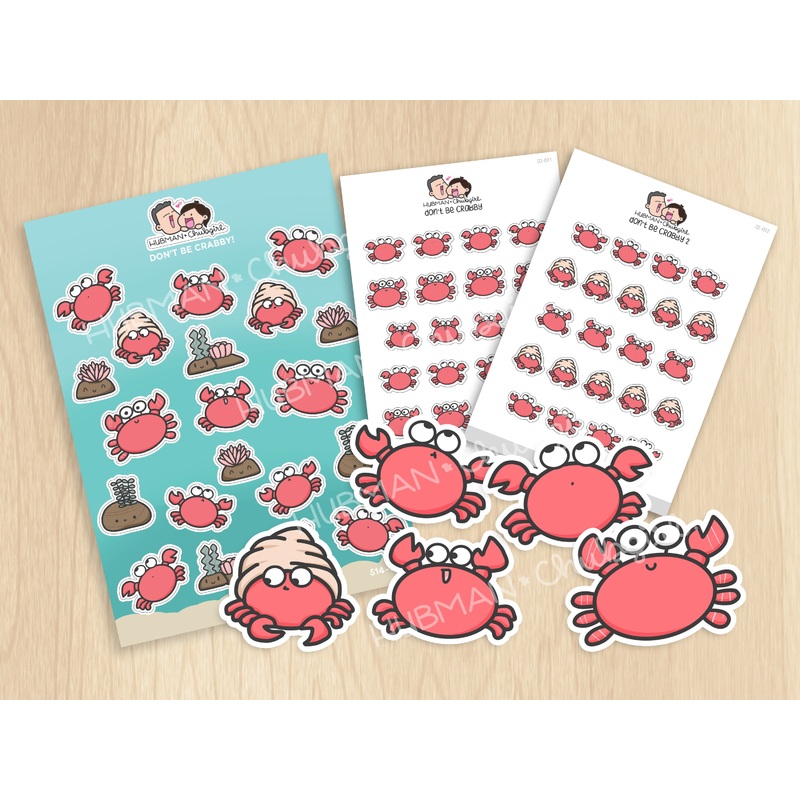 Crabby Sticker Set