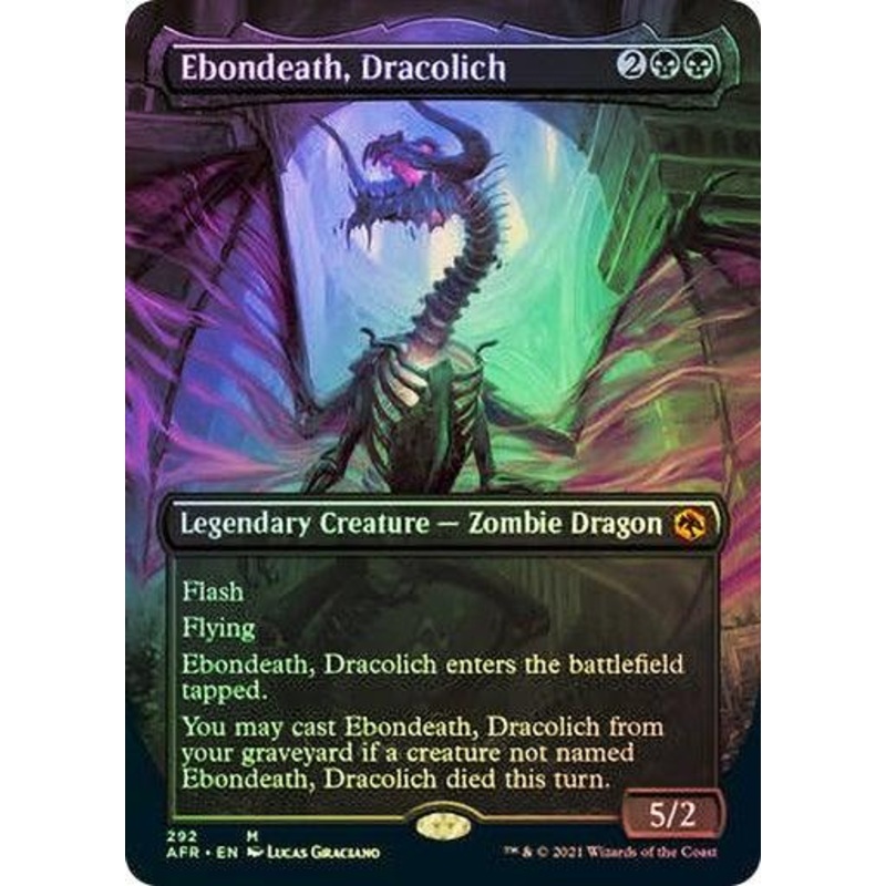 Ebondeath, Dracolich (Borderless)(Foil)
