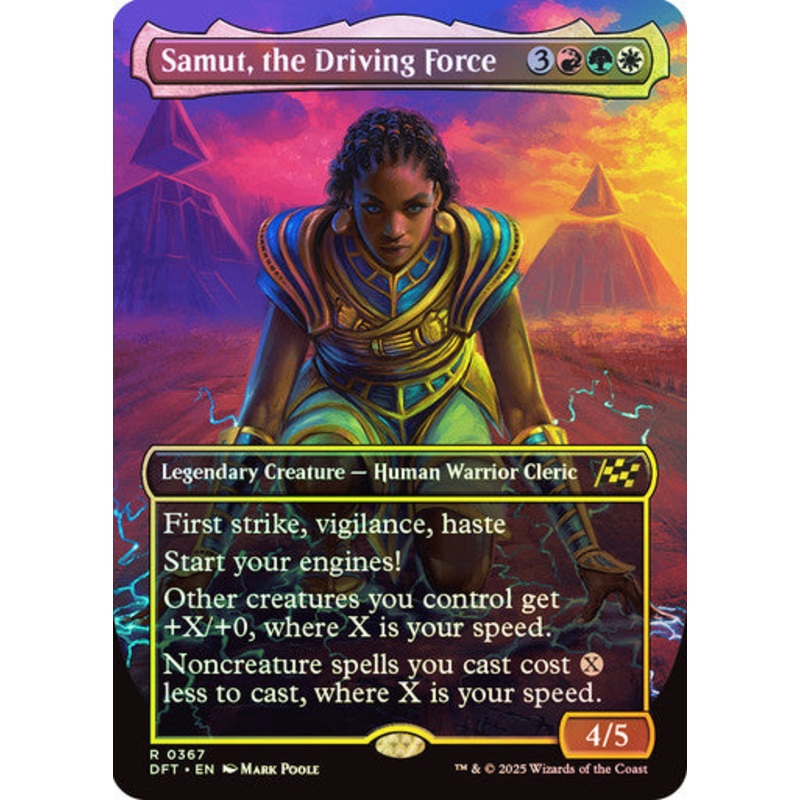 Samut, the Driving Force (Bordless Foil) #0367 M R [DFT]