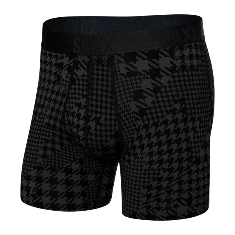 22nd Century Silk Boxer Brief – Dogstooth Camo Black