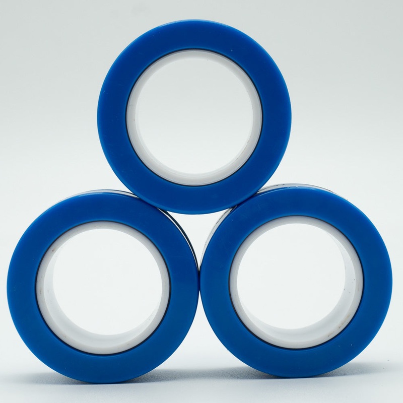 3x Blue Magnetic Rings 10cm – Fidget