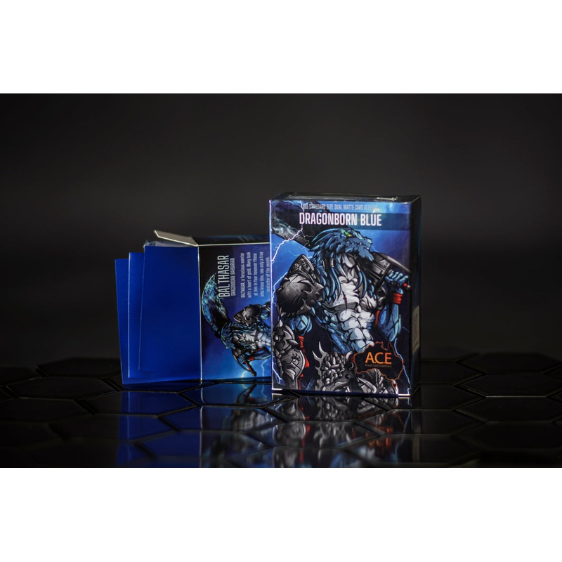 Dragonborn Blue v2 – Dual Matte Sleeves – Standard Size Box 100 – ACE