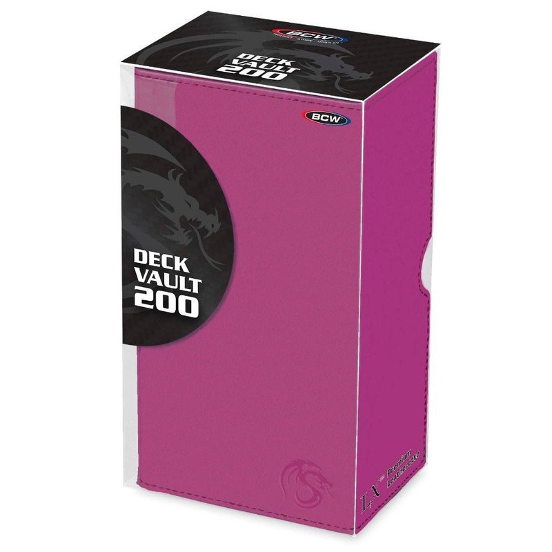 Pink Vault Deck Box – 200ct Std Size – BCW
