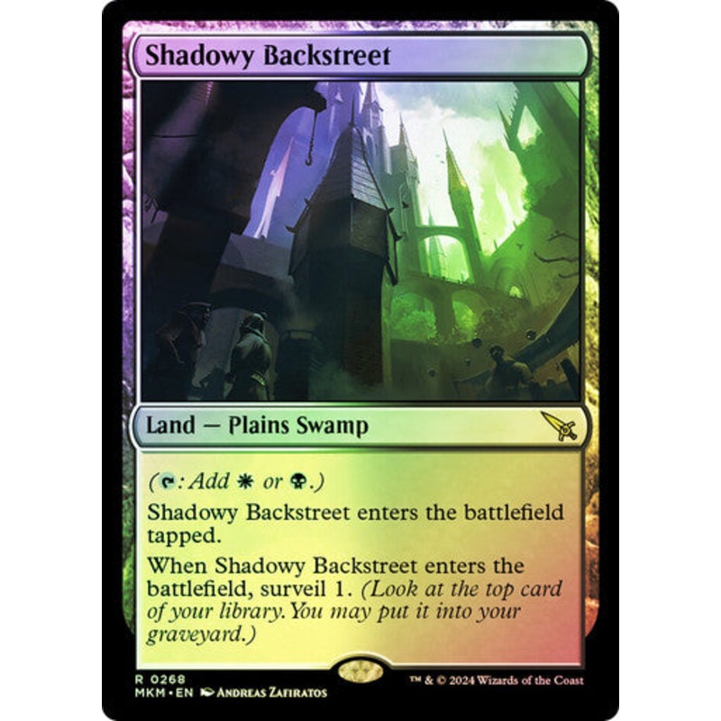 Shadowy Backstreet (Foil) #0268 [MKM]