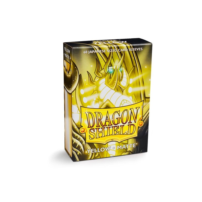 Yellow – Matte Sleeves – Japanese Size Box 60 – Dragon Shield