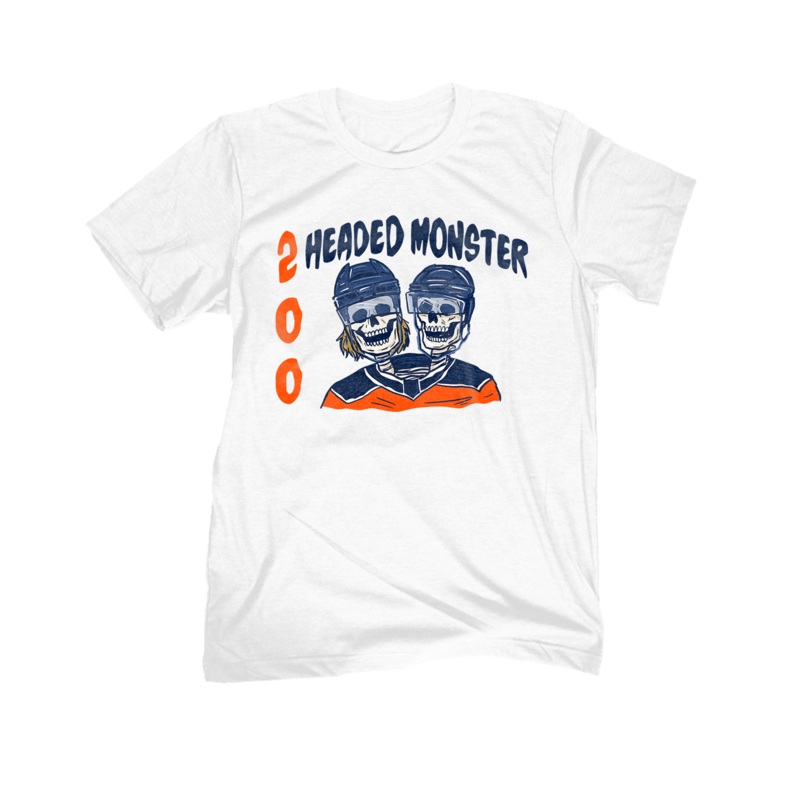 2 HEADED MONSTER EDM TEE|WHITE|S|M|L|XL|XXL