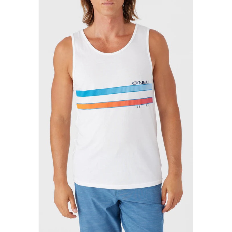 Comp Stripe Tank|WHITE|NAVY|S|M|L|XL|XXL