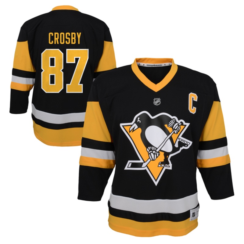 Outerstuff Youth Sidney Crosby Pittsburgh Penguins Home Replica Jersey