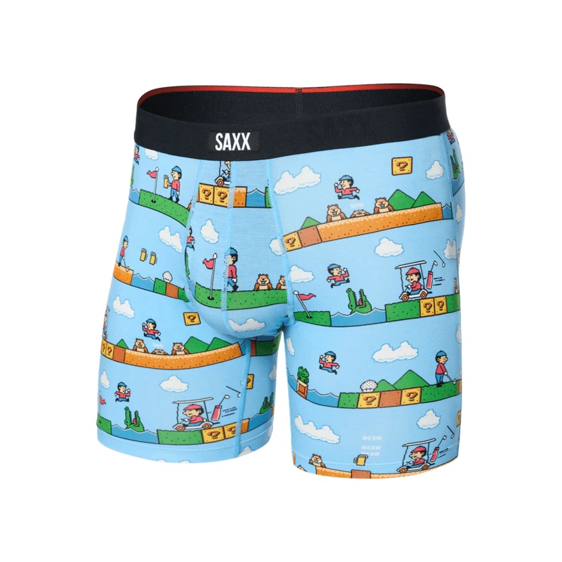 Vibe Xtra Soft Comfort Boxer Brief – Out Of Bounds-Blue